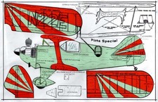 1/2 A profile "Pitts Special" U-Control plans only