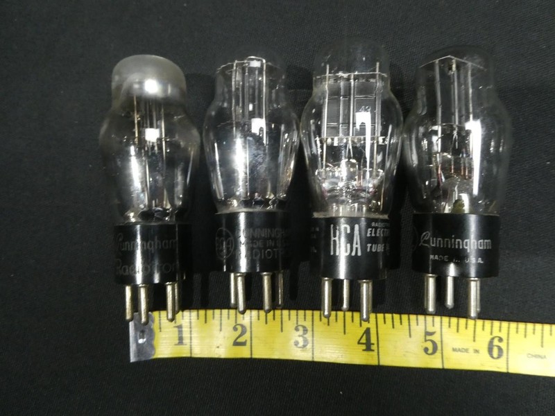 [Lot of 4] RCA/Cunningham 84/6Z4 Tubes Clean, Blk Plate! (1930's) #5wjg