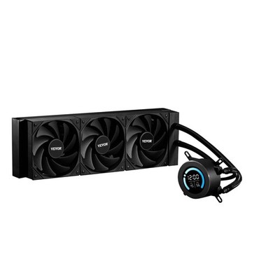 AIO CPU Liquid Cooler: 3x120mm PWM Fans, 2.1'' LCD, 2200RPM, Intel/AMD Compatible