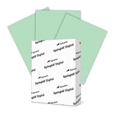 Springhill 8.5” x 11” Green Colored Cardstock Paper, 110lb, 199gsm, 250 Sheets (