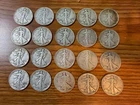 20 Walking Liberty Half Dollars Random Dates