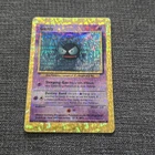 Gastly 50/102 Prism HOLO Base Set Vending Golden Sticker Vintage Pokemon Card