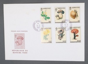 MayfairStamps Burkina-Faso FDC 1985 Mushroom Combo First Day Cover aaz_57195