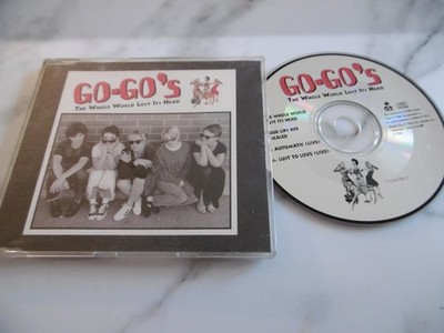 GO-GO'S THE WHOLE WORLD LOST ITS HEAD CD SINGLE OUR LIPS ARE SEALED AUOTOMATIC