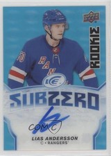 2018-19 Upper Deck Ice Sub Zero Rookie Blue Lias Andersson #SZ-31 Auto 01ks