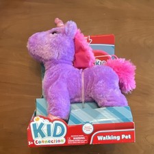 Kid Connection Walking Pet Unicorn Battery Operated Plush Toy Purple