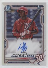 2021 Bowman Chrome Prospects Refractor /499 Jeremy De La Rosa #CPA-JDL Auto nd3