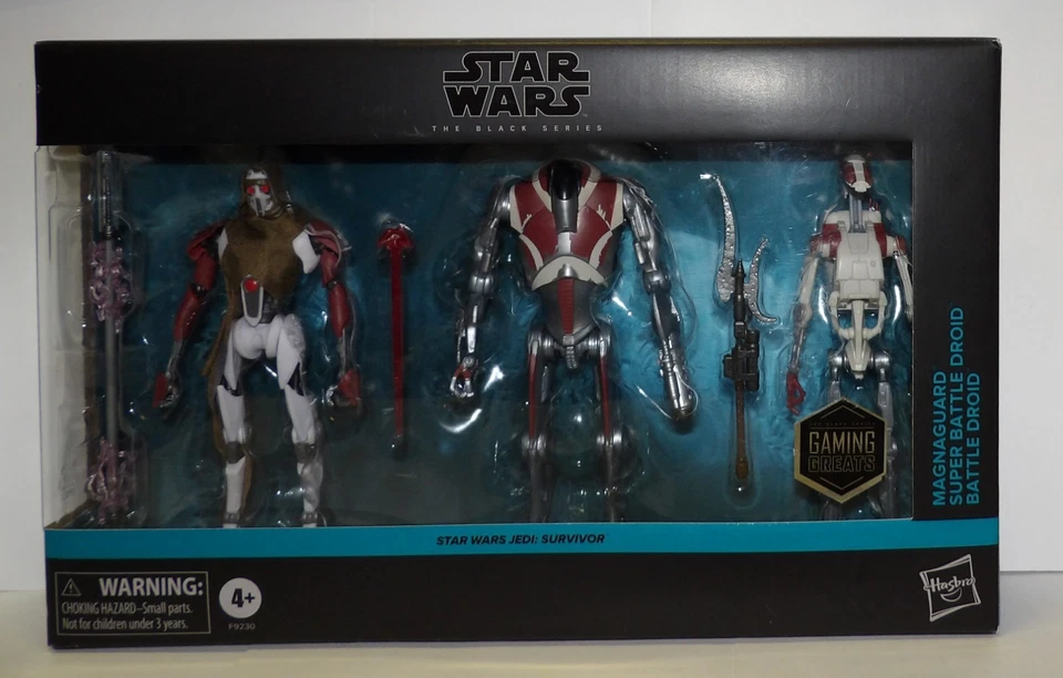 Star Wars Jedi Survivor Black Series ~ MAGNAGUARD, DROIDE DE BATALLA Y SUPER ~ Paquete de 3 Foto 2 de 4