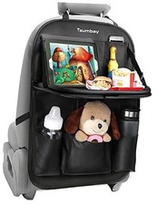 Car Backseat Organizer with Tablet Holder,9 Storage Pockets 1 Pack - with Tray