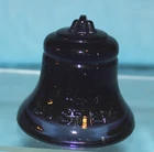 Fenton Bell Telephone Pioneers Purple Glass Figural Paperweight 2009