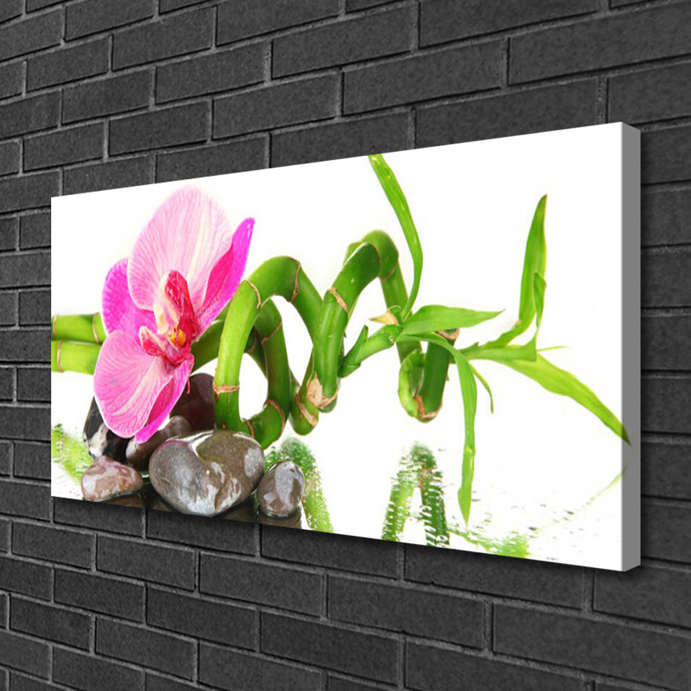 Tableau sur toile fleuri 100x50 cm pour décorer un salon moderne