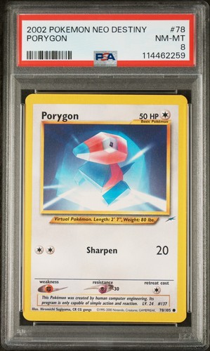 Porygon (Unlimited) graded PSA 8 for sale on eBay