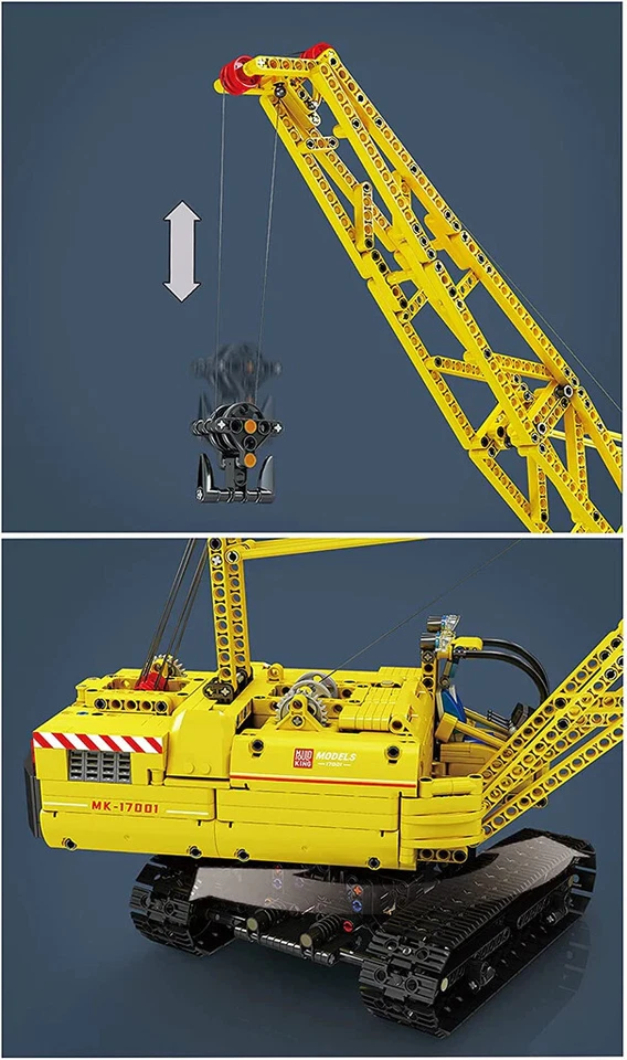 Mould King 17001 Raupenkran RC Fernbedienung Technik Bausteine - Bild 3 von 4