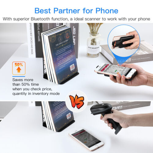 Eyoyo EY-017P Back Clip Bluetooth Bar code Scanner 1D 2D QR PDF417 Image Scanner - Picture 4 of 10