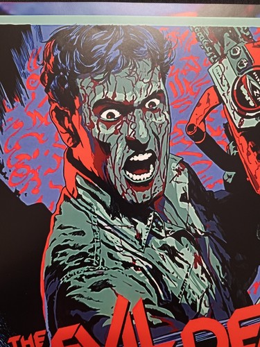 Evil dead 11 x 17 Movie Poster Horror Art Print Zombie Deadite Ash Williams - Picture 3 of 4