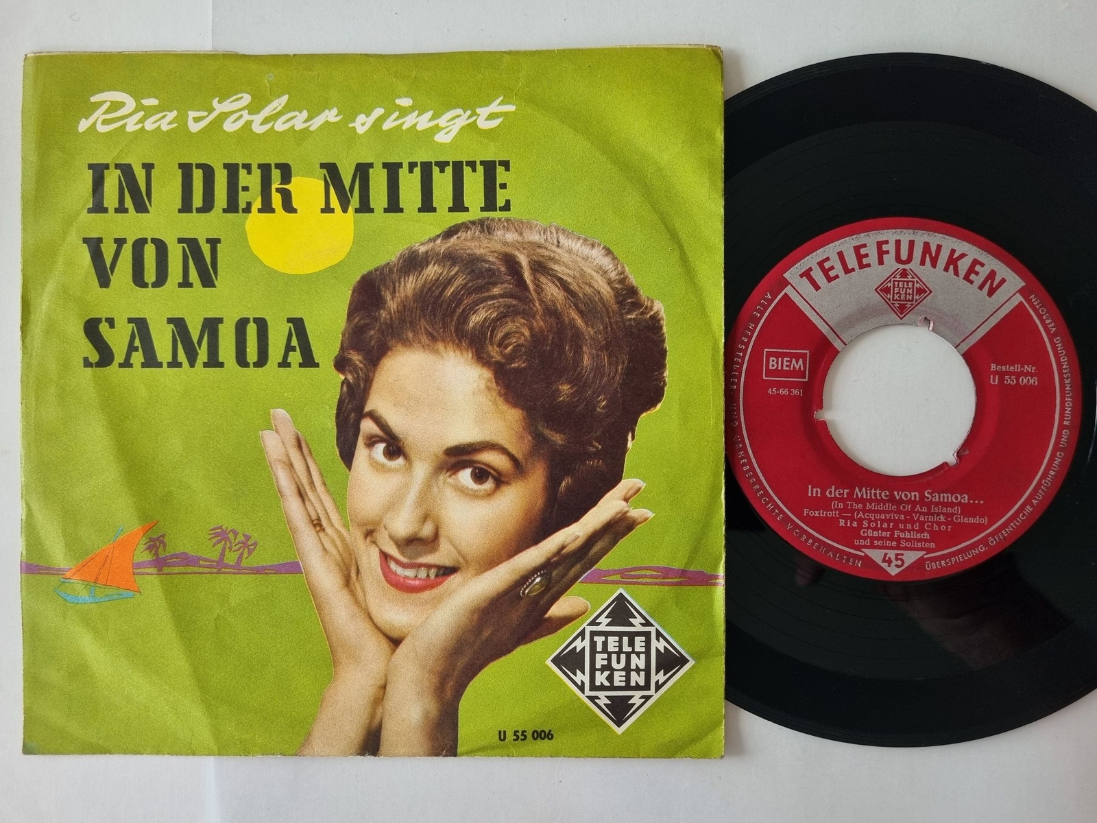 Ria Solar - In der Mitte von Samoa 7'' Vinyl Germany