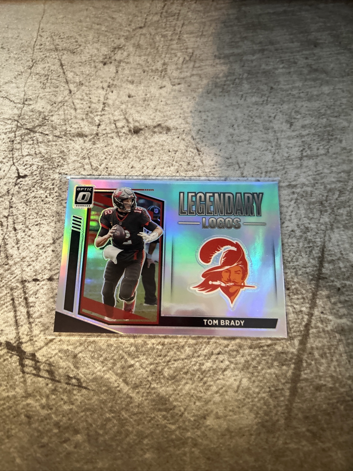 2021 Panini Donruss Optic Tom Brady Silver Legendary Logos Holo Bucs