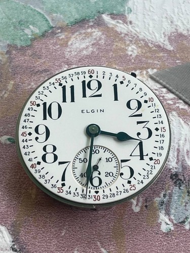 Elgin pocket watch movement 16s 21jewels