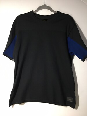 adidas originals RETRO メッシュT-SHIRT BLACK ADIDAS ORIGINALS BY MASTERMIND WORLD BLACK/BLUE T-SHIRT SIZE