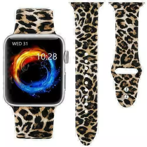 Leopard Print iWatch Watch Band Wrist Strap For Apple Watch Series