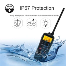 Recent RS-38M VHF Marine Radio GPS IP67 Walkie Talkie Float Transceiver + USB
