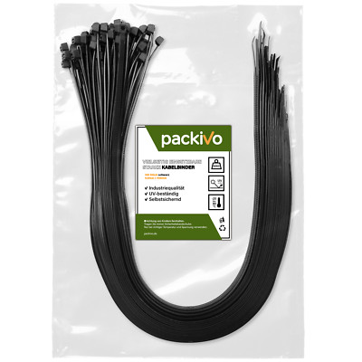 Profi Kabelbinder 100/500/1000/5000 Stk. Schwarz UV-Beständig Extrem Zugfest