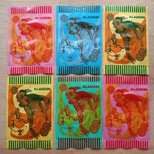 6x Rare 80s Malaysia Goodies Pack Plastic Bag - ALADDIN