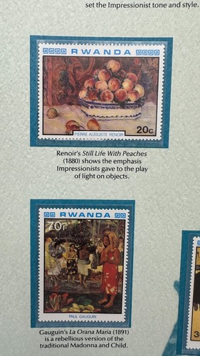 Rwanda the Impressionists Stamps Art Panel The Impressionists World Of Stamps - Picture 4 of 10
