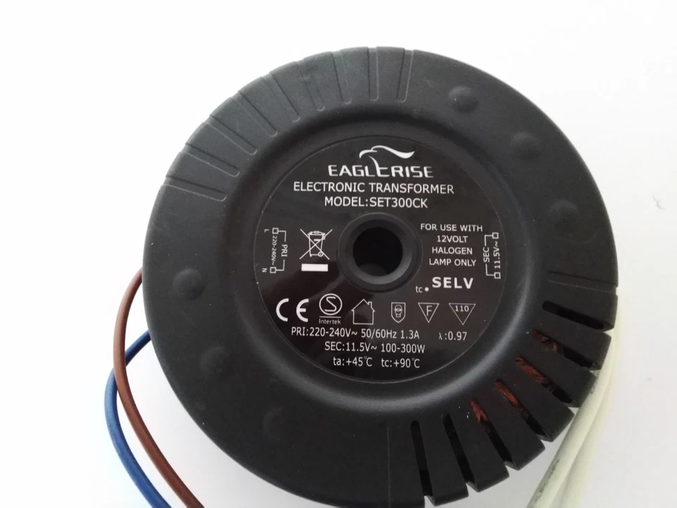 Eaglerise SET300CK: 100 to 300W Halogen Transformer. New. 1 year warranty