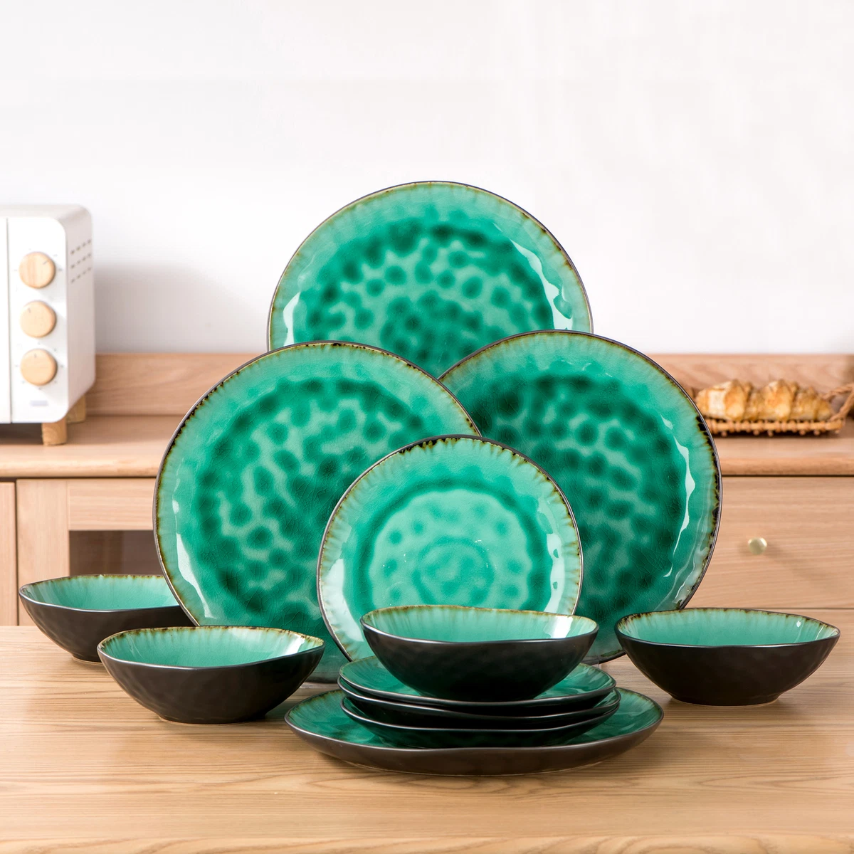 Teal dinner cheap sets