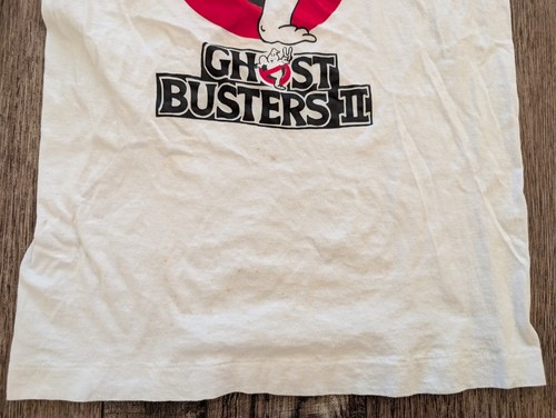 Vintage Ghostbusters 2 Single Stitch T-Shirt White Movie Promo Size M Medium - Picture 9 of 16
