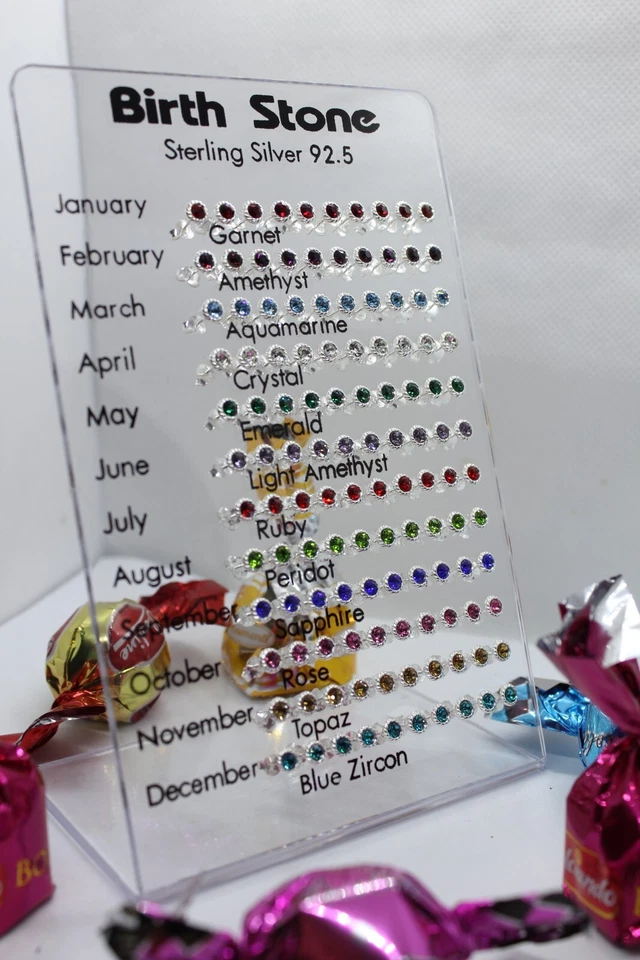 ORECCHINI ARGENTO BIRTH STONE PIETRA DELLA NASCITA ZIRCONI COLORATI MM 5 EXPLOIT - Immagine 3 di 4