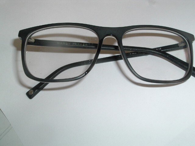 Warby Parker Fletcher Matte Black White Square Eyeglasses Frames 55-15 145mm Stylish Design