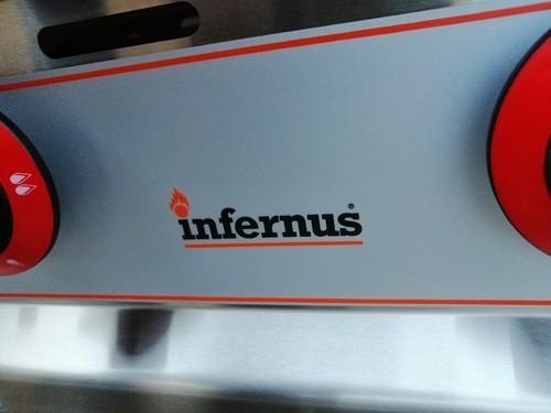 INFERNUS 5 Burner Griddle Natural Gas 120 cm commercial BRAND NEW # JS 113 - Picture 2 of 9