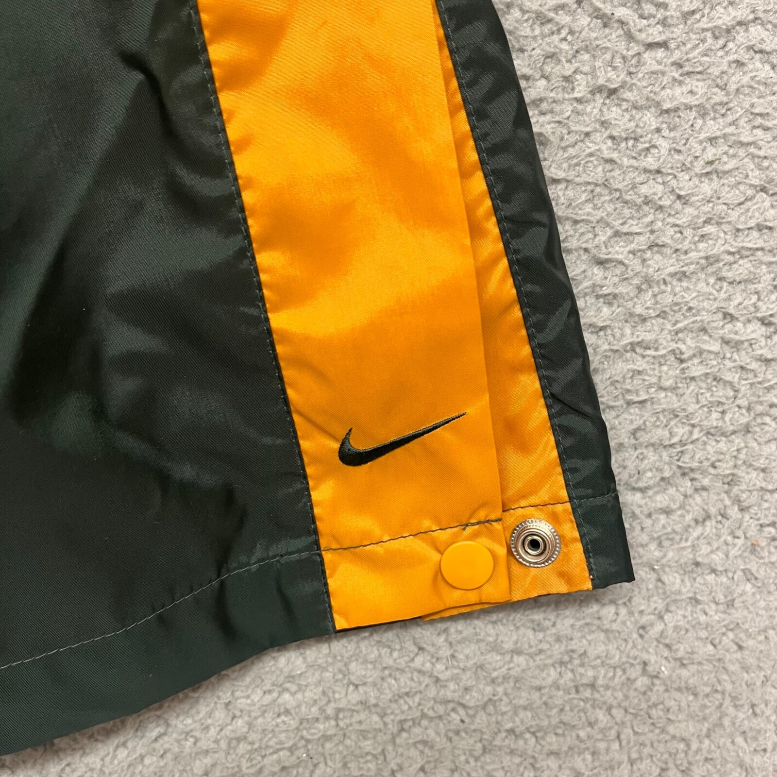 Vintage Nike Pants Mens XL Green Yellow Tear Away Basketball Track