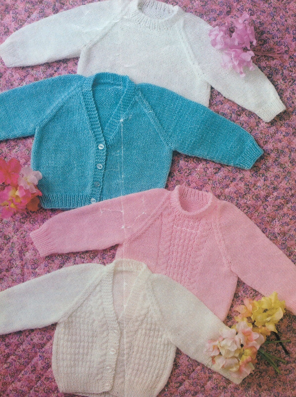 Bundle of 3 Children's Sweaters & Cardigans Original Vintage Knitting