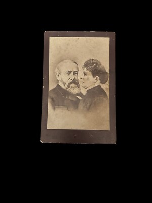 Antique Benjamin Harrison and First Lady Presidential Portrait