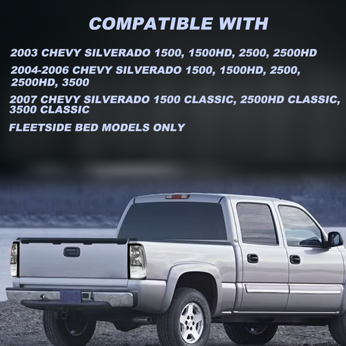 White Clear Tail Lights+Headlights For 2003-2006 Chevy Silverado 1500 2500 3500 - Picture 8 of 11