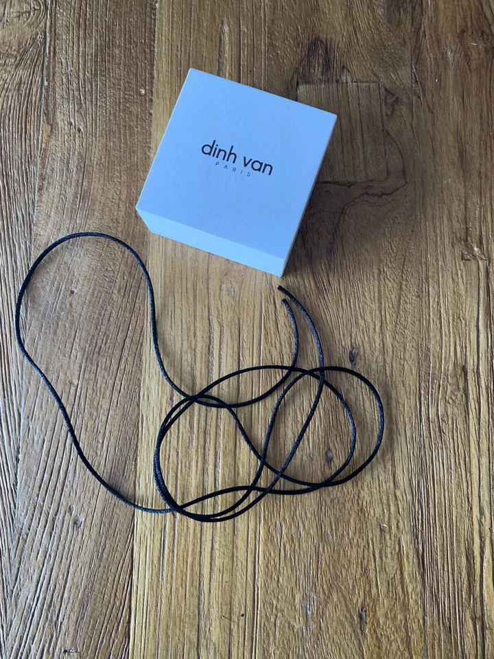 Bracelet Dinh Van Cordon Noir Collier Menotte Or Argent R8 R10 R12 R15 R20 - Photo 3/4