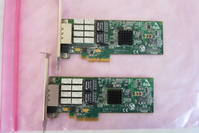 2 Stück Silicom PEG2BPI5-SD-RoHS Dual Port RJ-45 Gigabit Ethernet PCI-E Karte