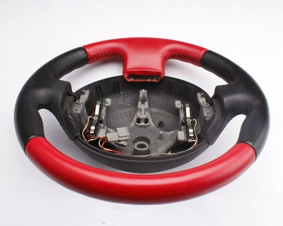 STEERING WHEEL COVER WITH LEATHER FOR RENAULT MEGANE 2 YEAR 2006 CARBRIO NEW LEATHER - Image 2 of 4