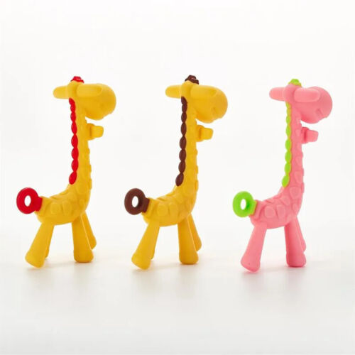 Baby Giraffe teether Food Grade Silicone BPA Free Cute & Colourful - Picture 2 of 11