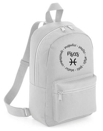 Zodiac Traits Star Sign Backpack Mini Fashion Bag Horoscope Rucksack - Picture 44 of 72
