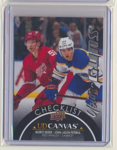 2021-22 Upper Deck Extended - UD Canvas Young Guns Checklist Black Version #C390