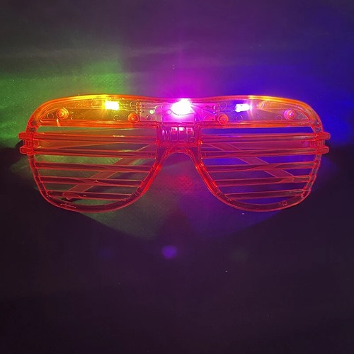 LOT Neon Glasses Light Up Party Glasses Glow in the Dark For Kids Adults Party - Picture 8 of 44