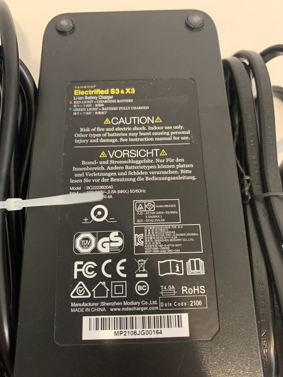 Vanmoof S3 and X3 charger ebike e-bike OEM Genuine