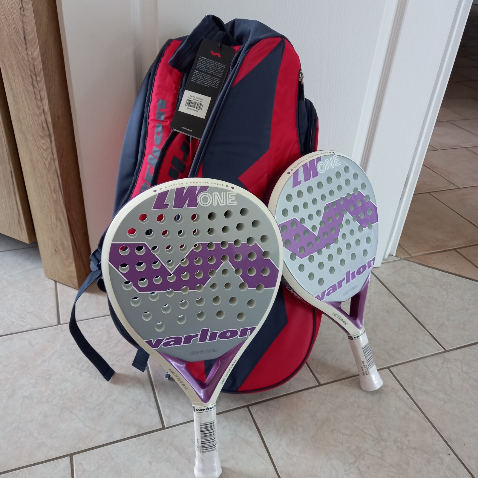 Pack raquettes padel Varlion Control LW ONE Woman 350g pour vos tournois et week-ends sportifs
