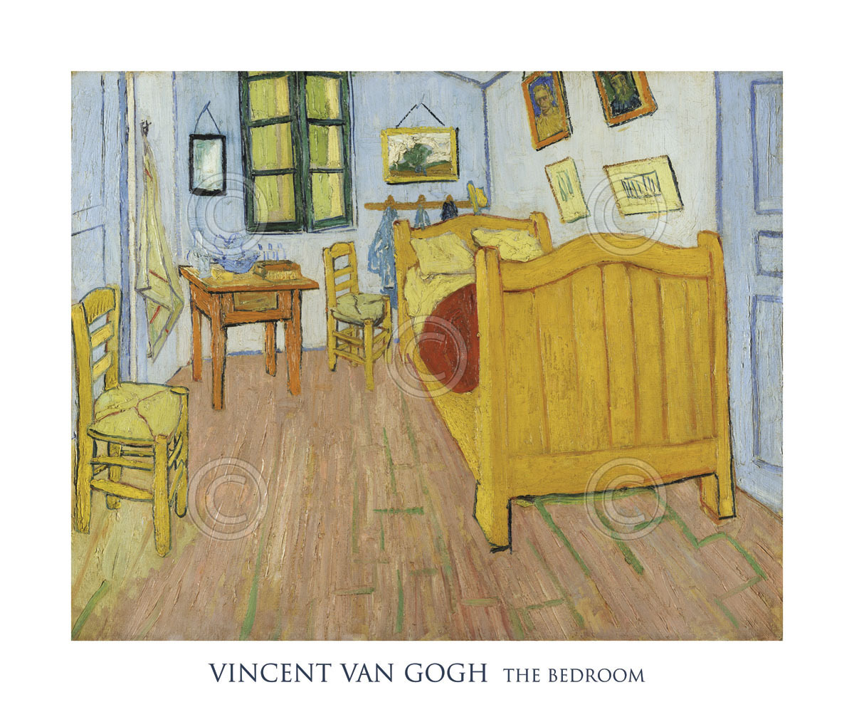 MODERN ART PRINT - The Bedroom, 1888 by Vincent van Gogh Poster