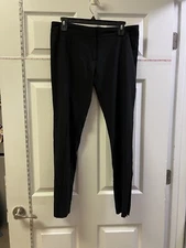 Nili Lotan Womens Virgin Wool Chelsea Straight Pull On Pants Trousers 6 EUC