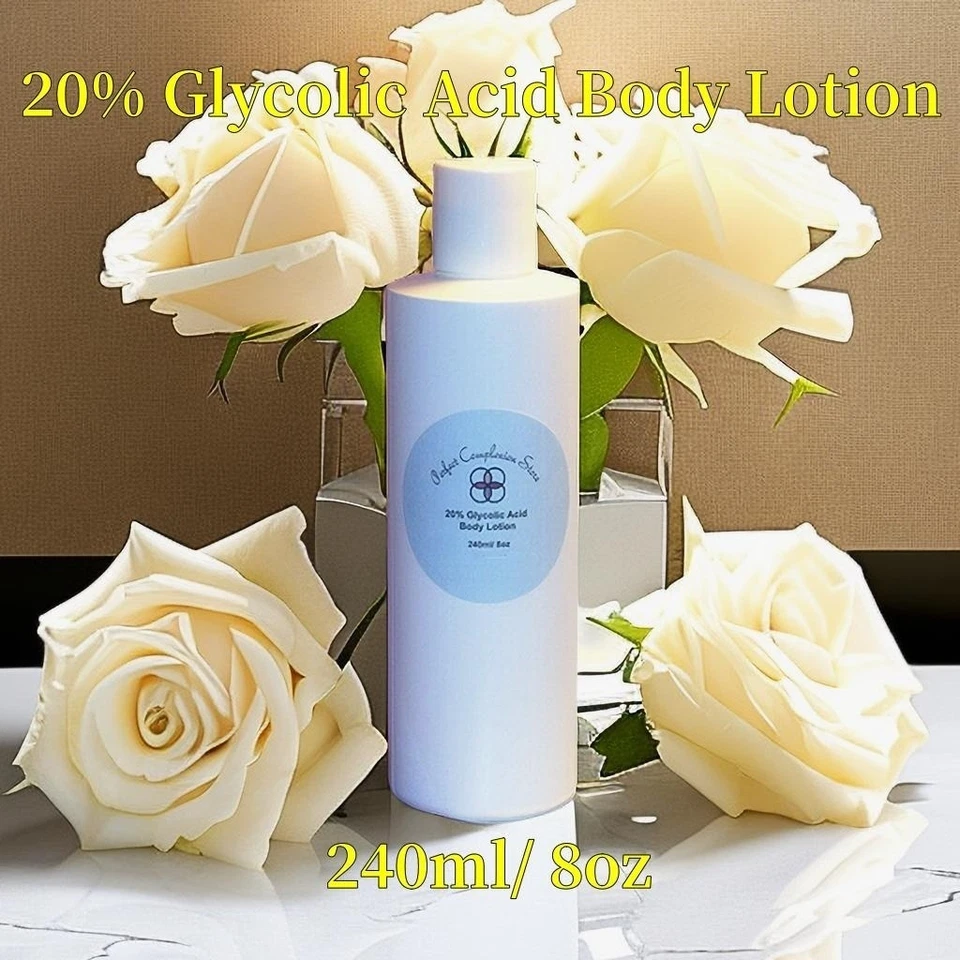 Loción corporal con ácido glicólico 10-20-30-40-50-60-70 % 8 oz antienvejecimiento/blanqueamiento Foto 3 de 4